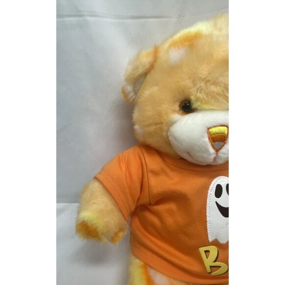 Build a Bear Halloween Orange Candy Corn Bear Plush W Clothe BABW 2005 Retired - Picture 4 of 16